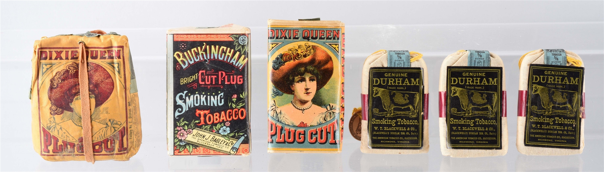LOT OF 6: NEW OLD STOCK TOBACCO POUCHES.