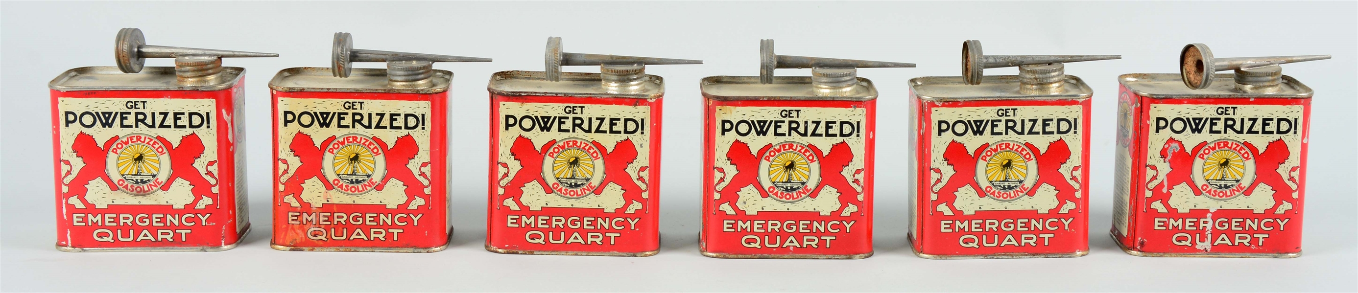 LOT OF 6: GET POWERIZED EMERGENCY QUART CANS.