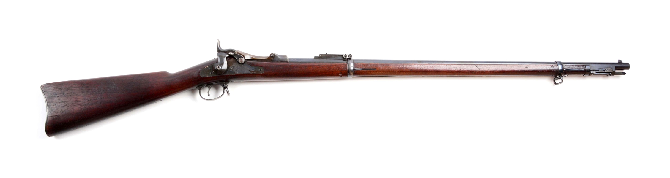 (A) HIGH CONDITION US SPRINGFIELD TRAPDOOR BREECH-LOADING RIFLE.  