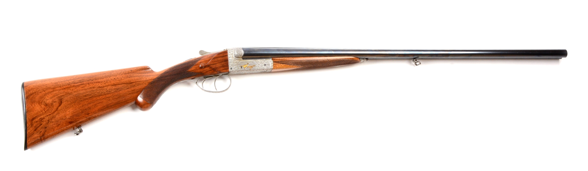 (C) BELGIAN ARMAF LIEGEOISE 20-BORE DOUBLE BARREL SHOTGUN.