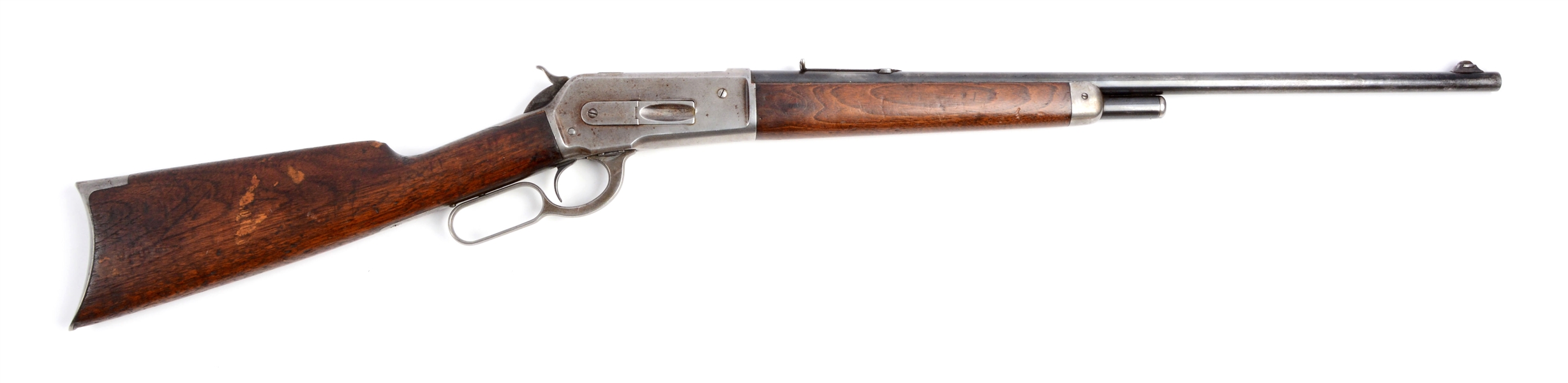 (C^) WINCHESTER MODEL 1886 LEVER ACTION RIFLE.