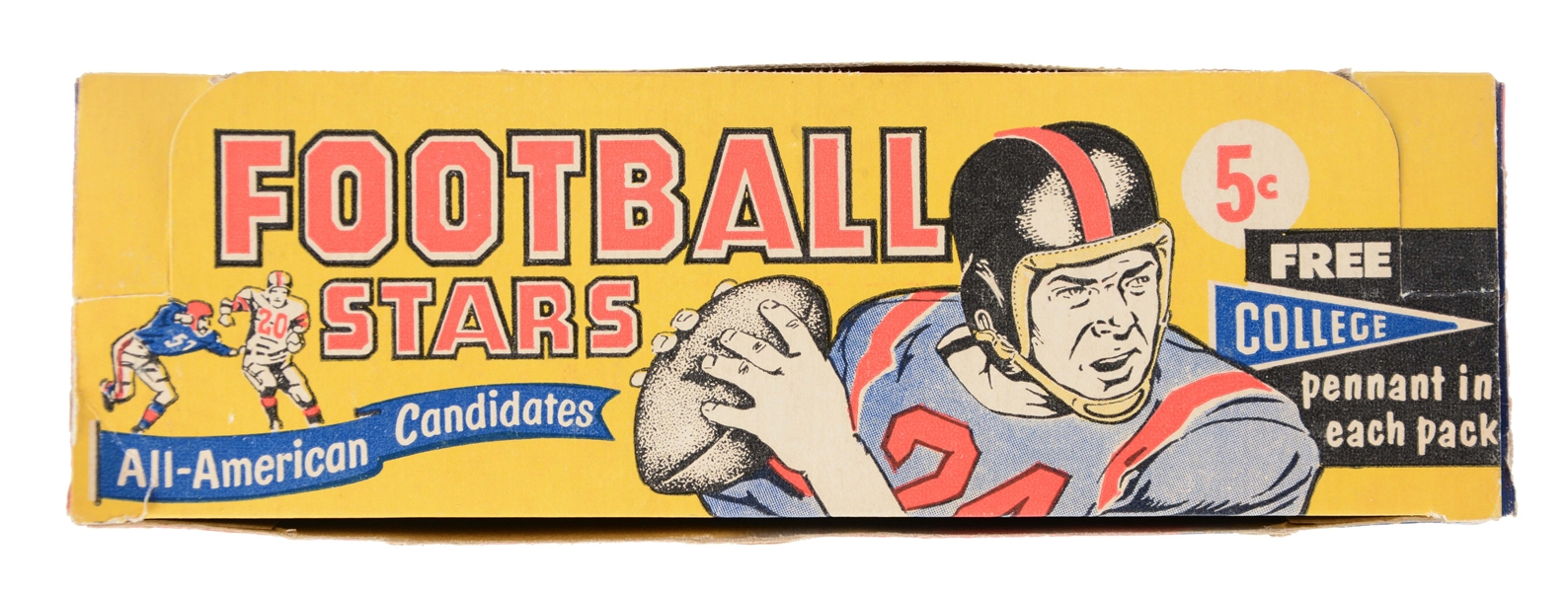 1961 NU CARD SCOOPS UNOPENED FOOTBALL BOX.