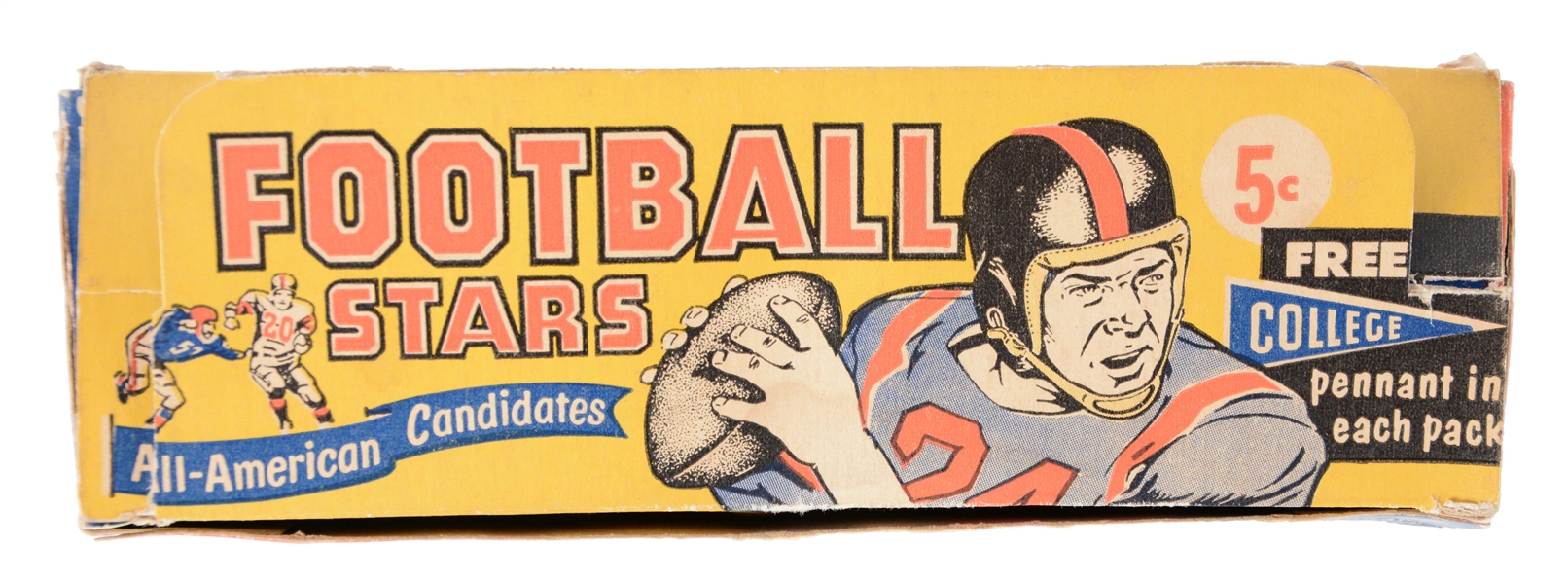 1961 NU CARD SCOOPS UNOPENED FOOTBALL BOX.