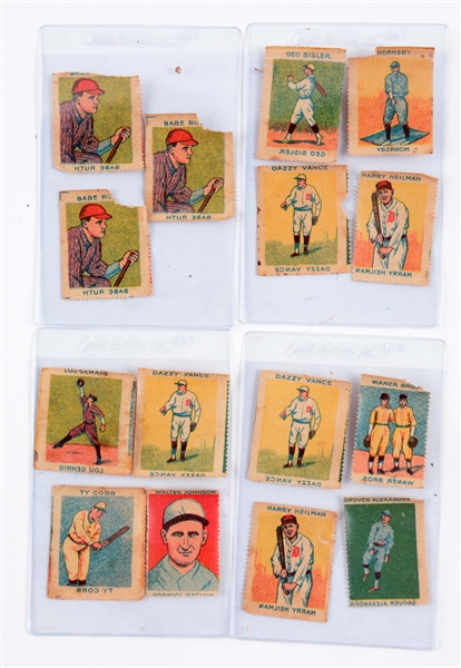 LOT OF 51: BASEBALL & BOXING PRE-WAR STAMPS.