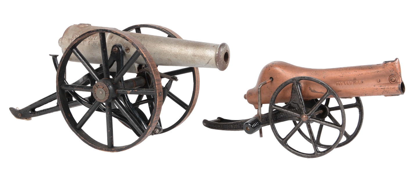 LOT OF 2: TOY CANNONS.