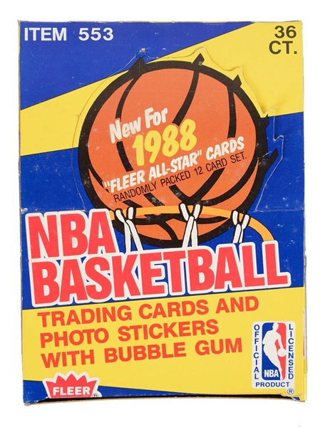 1988 FLEER BASKETBALL CARD UNOPENED BOX