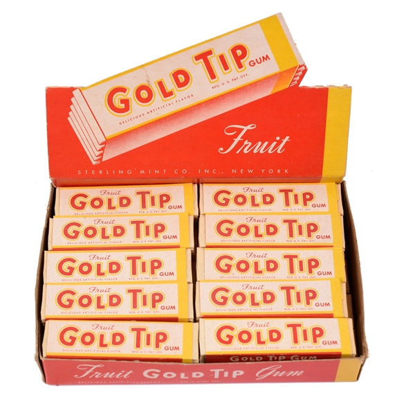 GOLD TIP GUM BOX.