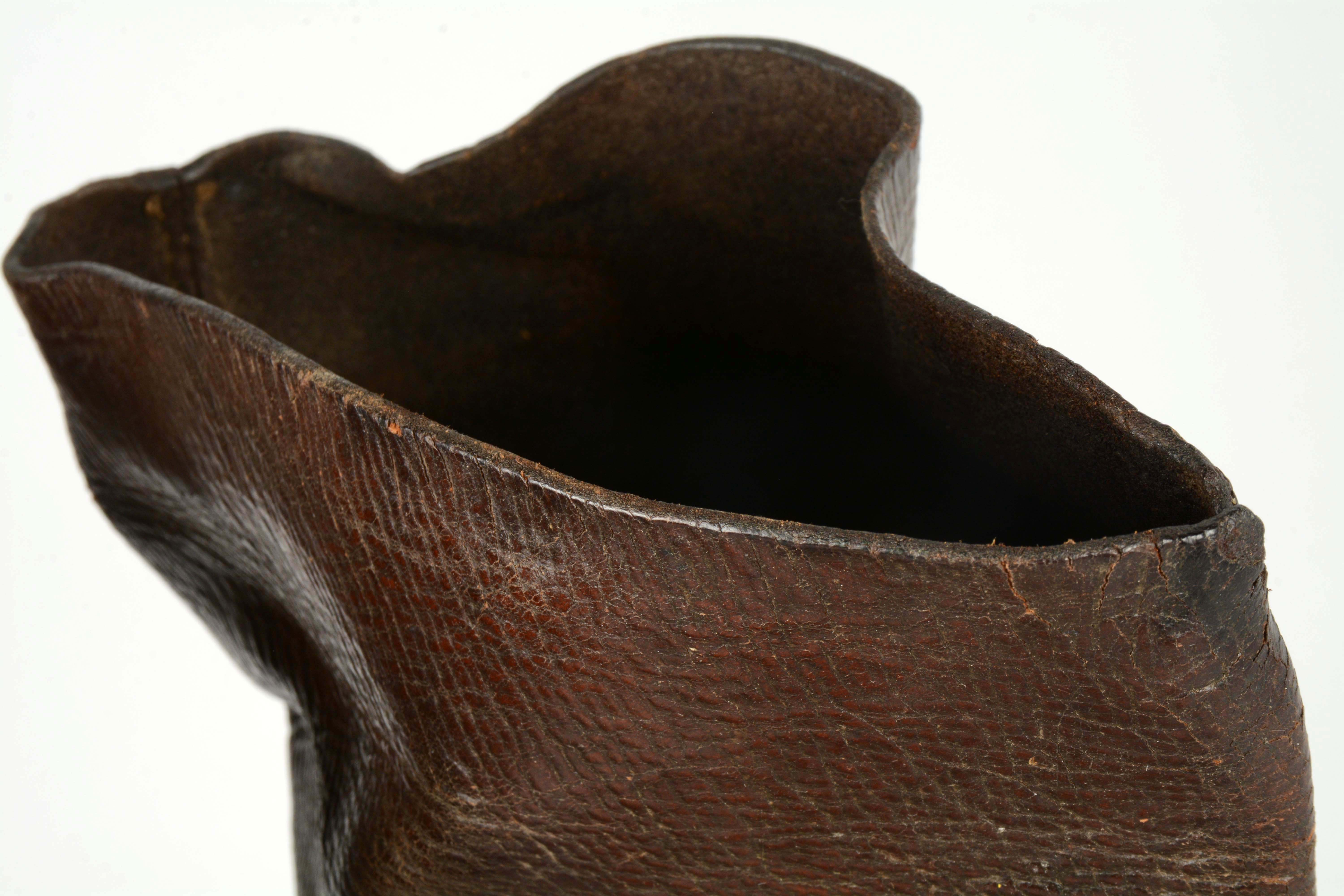 Lot Detail - EARLY STOVE PIPE BROWN BOOTS.