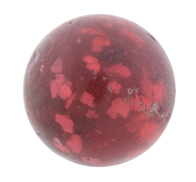 HARD-TO-FIND RED MICA MARBLE.