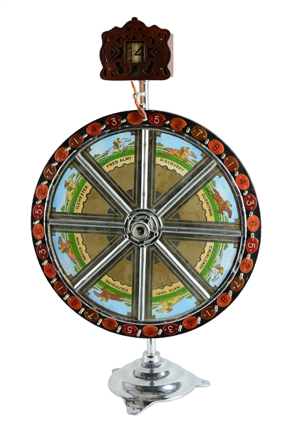 **GAMBLING WHEEL WITH ODDS CHANGER. 