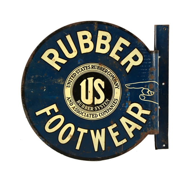 RUBBER FOOTWEAR FLANGE SIGN. 