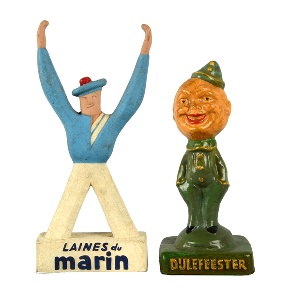 LOT OF 2: FOREIGN ADVERTISING FIGURES.