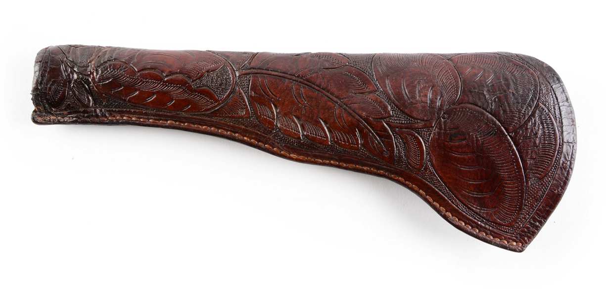 FINELY TOOLED COLT NAVY CIRCA 1870S SLIM JIM HOLSTER.