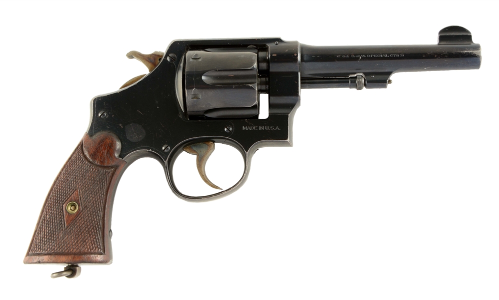 (C) SCARCE 5" S&W .44 HAND EJECTOR SECOND MODEL REVOLVER.