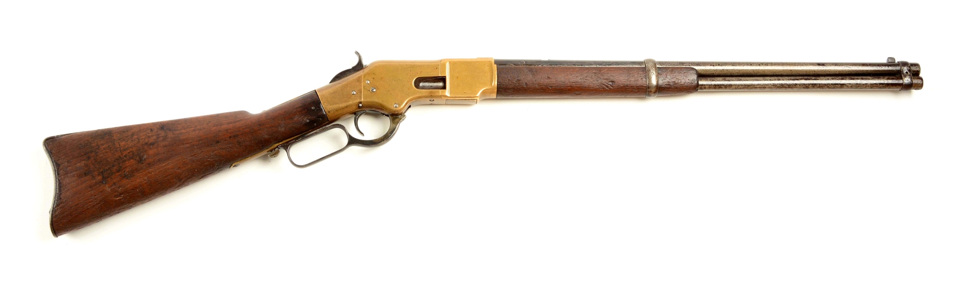 (A) WINCHESTER MODEL 1866 LEVER ACTION CARBINE.