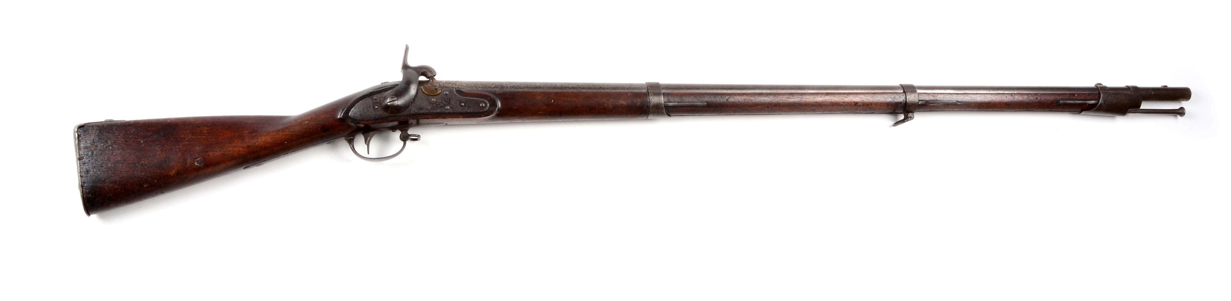 (A) U.S. MODEL 1816 TYPE III PERCUSSION CONVERSION MUSKET BY HARPERS FERRY.