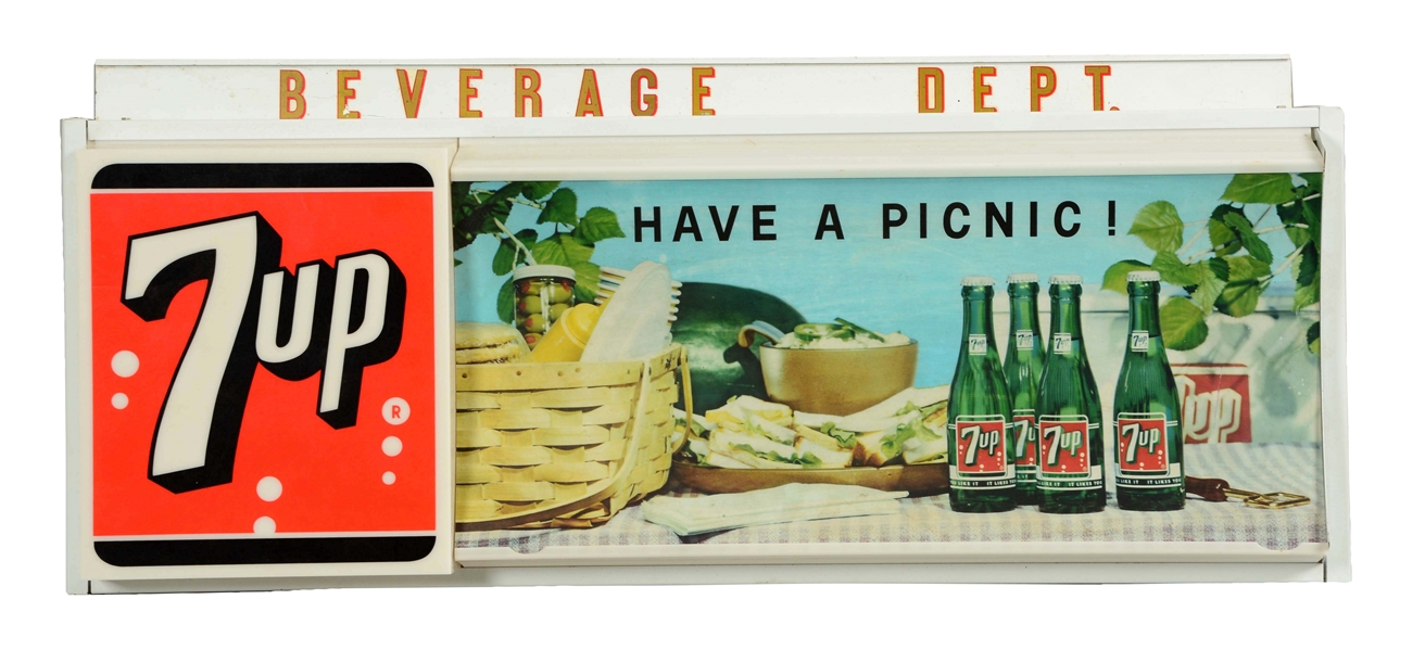 7UP "HAVE A PICNIC" SIGN.