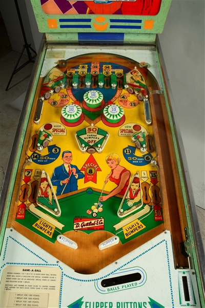 Lot Detail - 10¢ GOTTLIEB'S BANK-A-BALL PINBALL MACHINE.