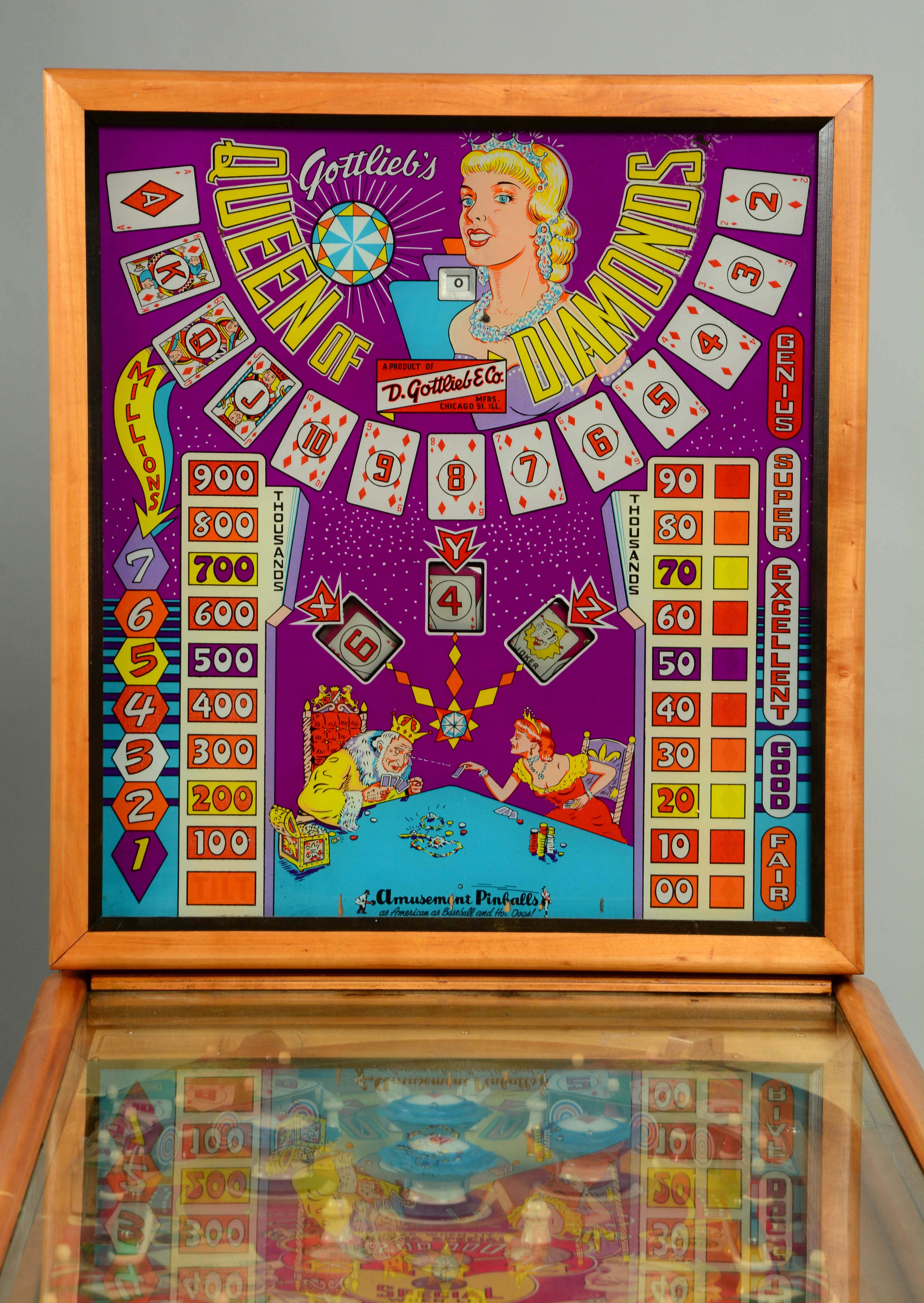 queen of diamonds pinball machine