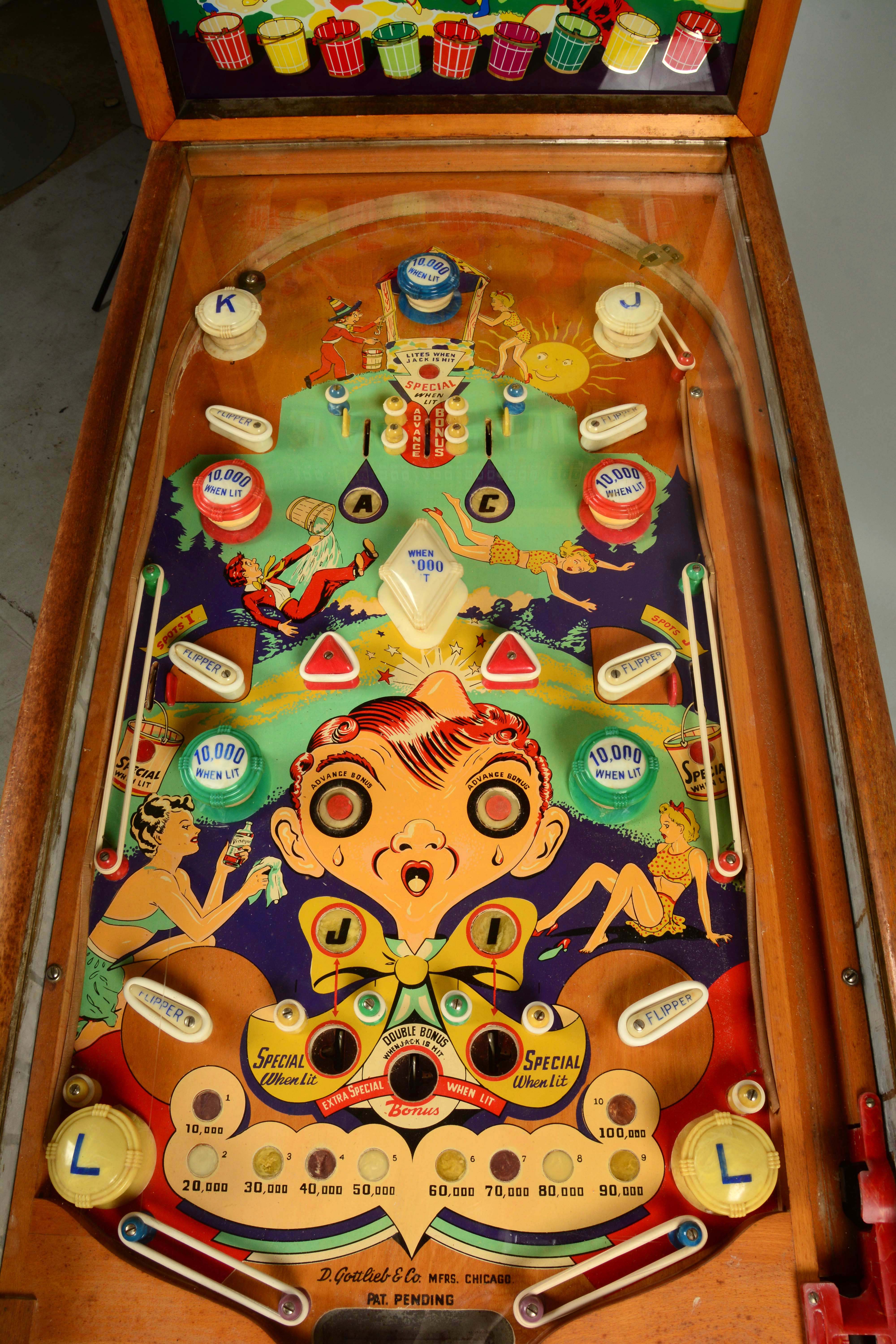 Jilli Machine Lot Detail - GOTTLIEB'S JACK 'N JILL PINBALL MACHINE.
