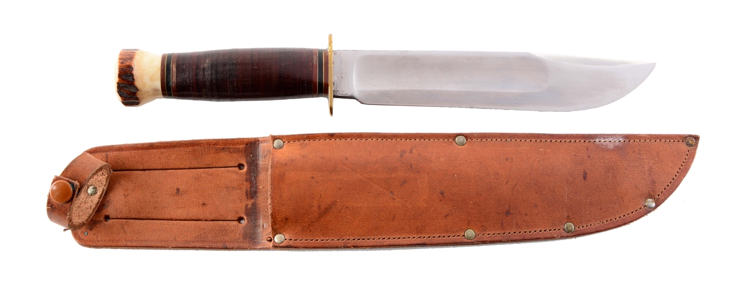 MARBLES GLADSTONE "IDEAL" FIXED BLADE KNIFE.