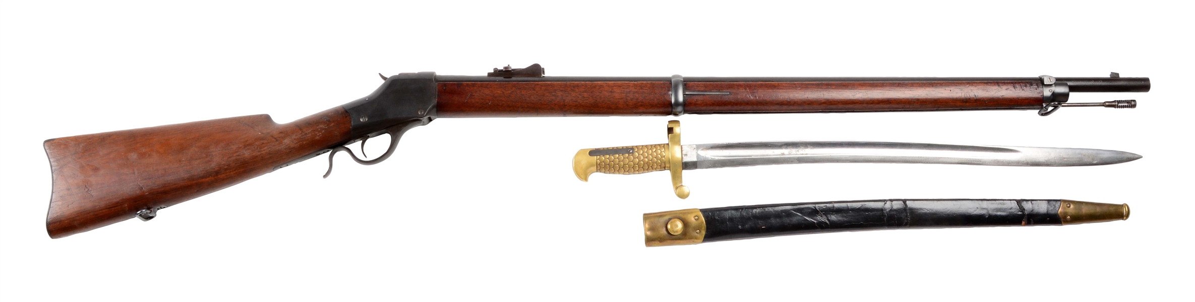 (A) WINCHESTER MODEL 1885 HIGH WALL MUSKET.