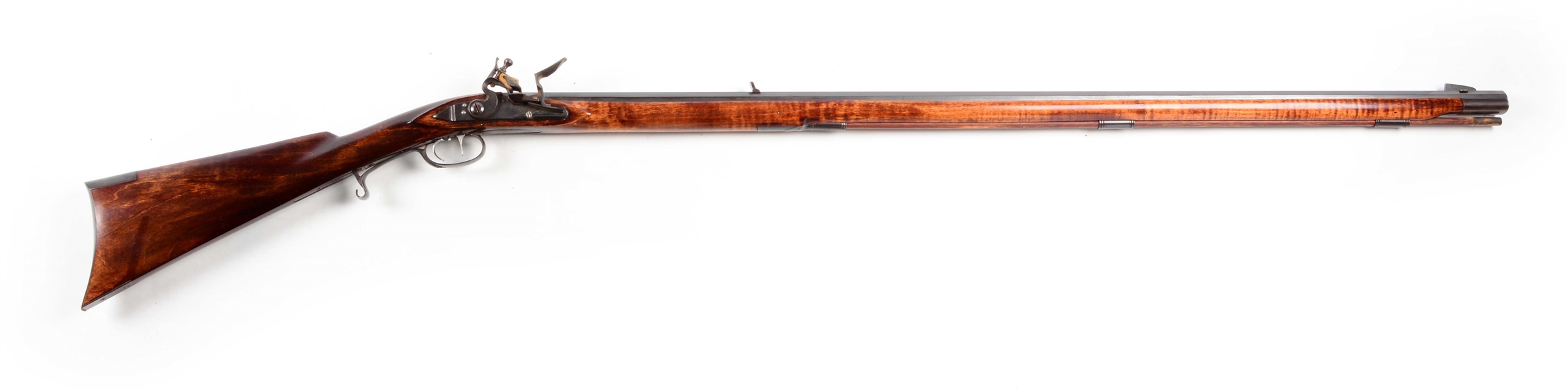 (A) CONTEMPORARY TENNESSEE STYLE FLINTLOCK RIFLE BY M. AVANCE.
