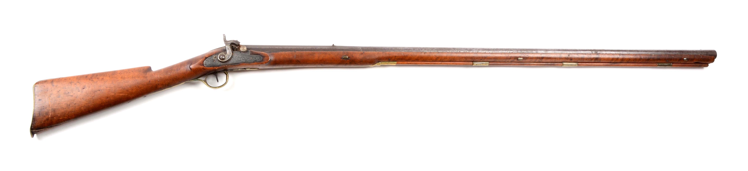(A) FULLSTOCK NEW ENGLAND PERCUSSION RIFLE.