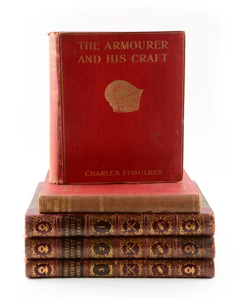 LOT OF 5: BOOKS ON ANTIQUE ARMS & ARMOR.