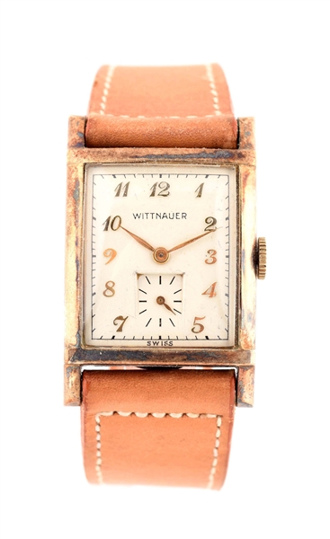 WITTNAUER SQUARE STRAP WATCH.