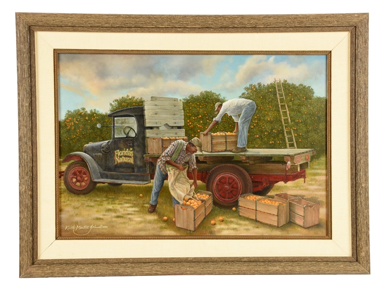 OIL ON CANVAS FLORIDAS NATURAL TRUCK.