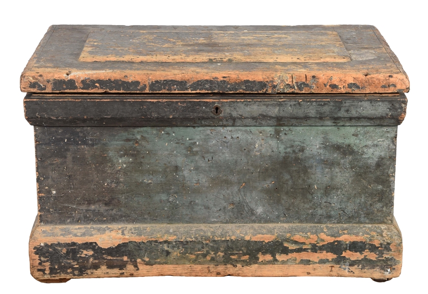 LATE 1800S WOODEN TOOL BOX WITH MANY TOOLS.
