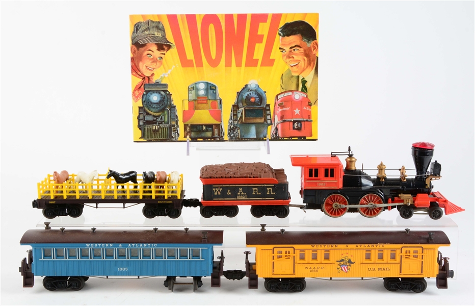 LOT OF 5: LIONEL 2321 HALLOWEEN TRAIN SET WITH MANUAL. 