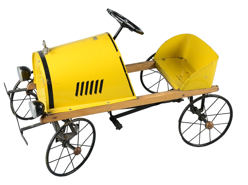 PRESSED STEEL AMERICAN NATION RUNABOUT PEDAL CAR.