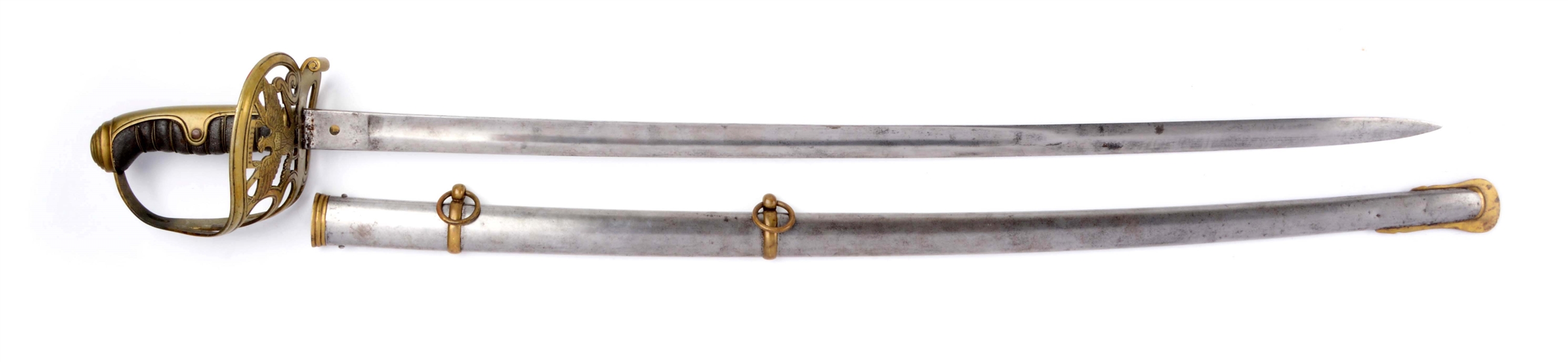 IMPORTED CIVIL WAR OFFICERS SWORD WITH SCABBARD.