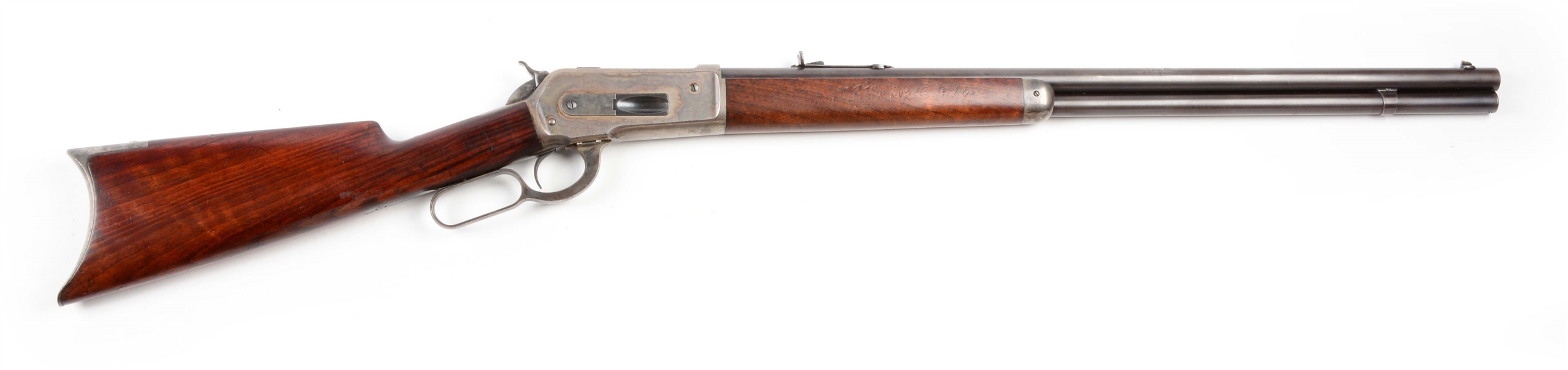 (A) FINE CONDITION .38-56 WINCHESTER MODEL 1886 LEVER ACTION RIFLE (1892).