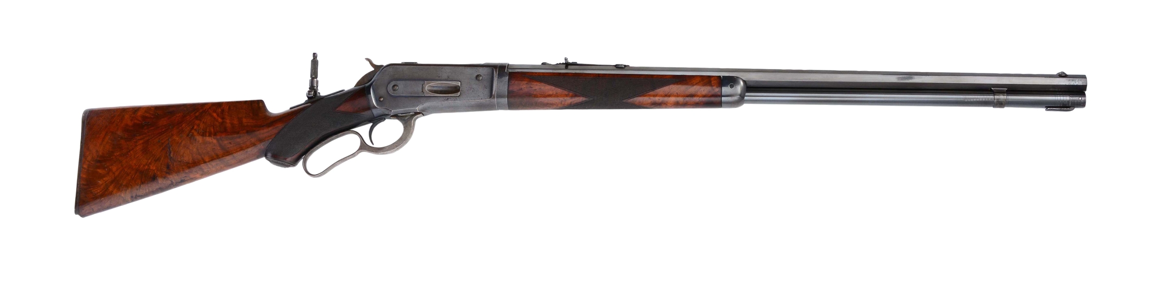 (A) HIGH CONDITION DELUXE TAKEDOWN .45-90 WINCHESTER MODEL 1886 LEVER ACTION RIFLE (1896).
