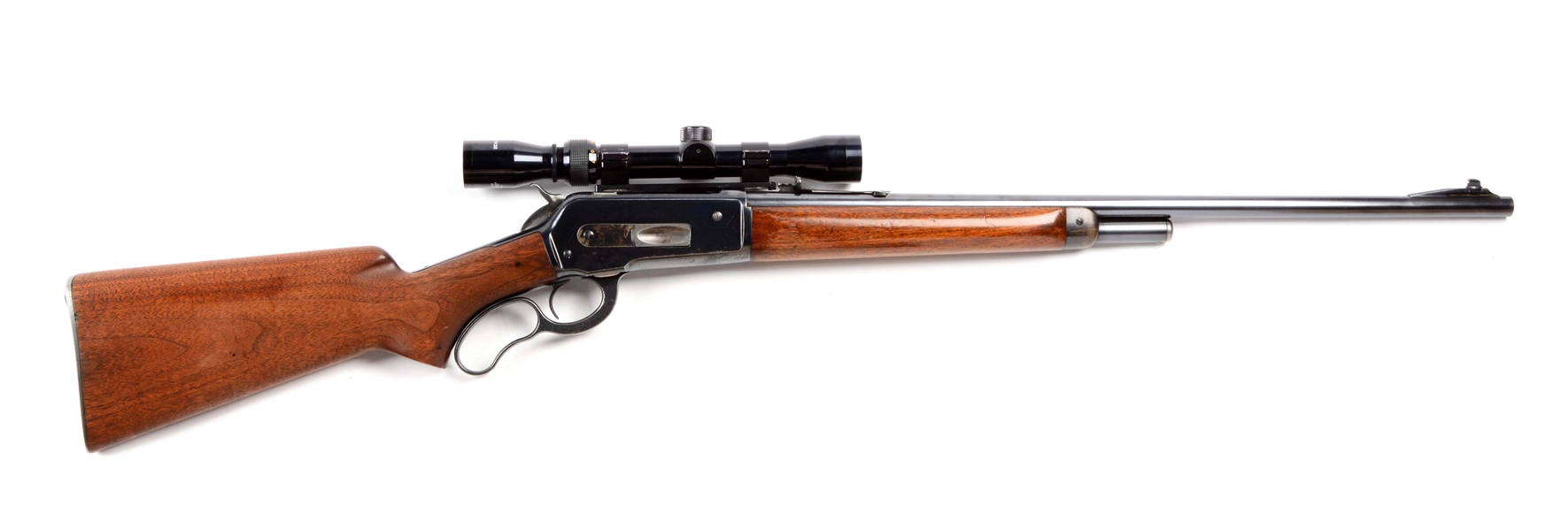 (C) WINCHESTER MODEL 71 LEVER ACTION RIFLE (1937).