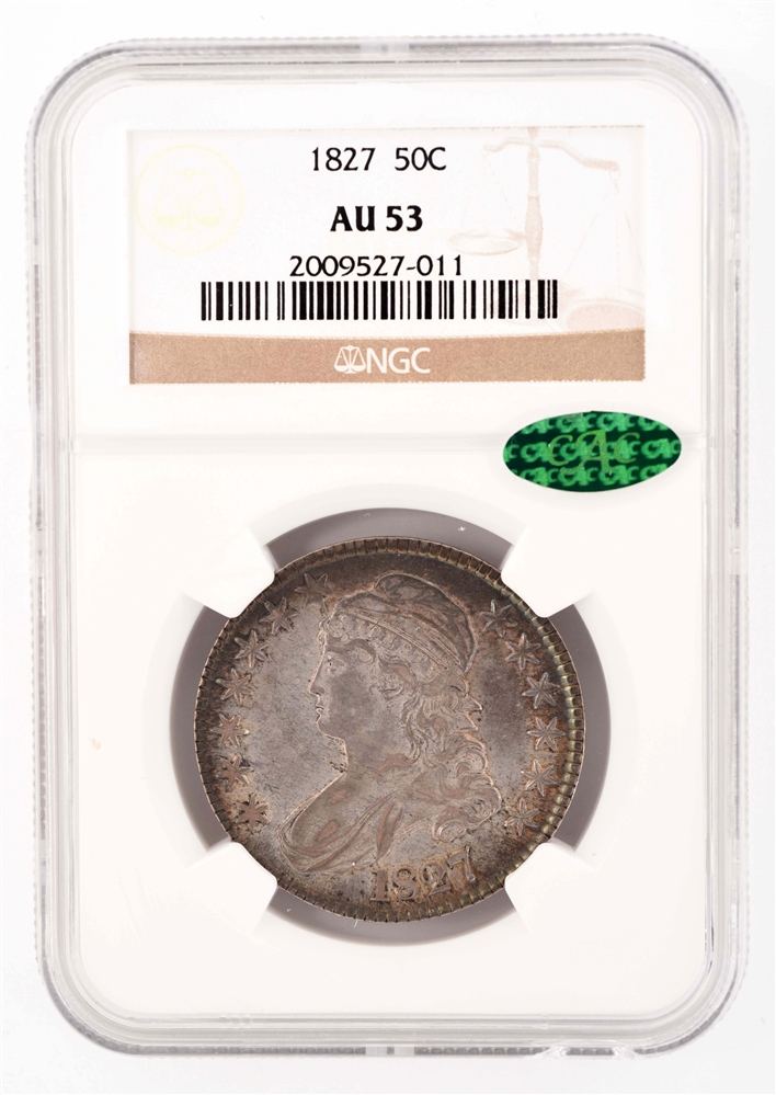 1827 50 CENT CAPPED BUST.