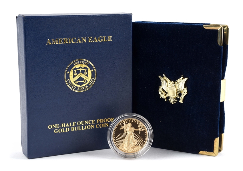 2012 AMERICAN GOLD 1/2 OZ EAGLE IN ORIGINAL BOX.