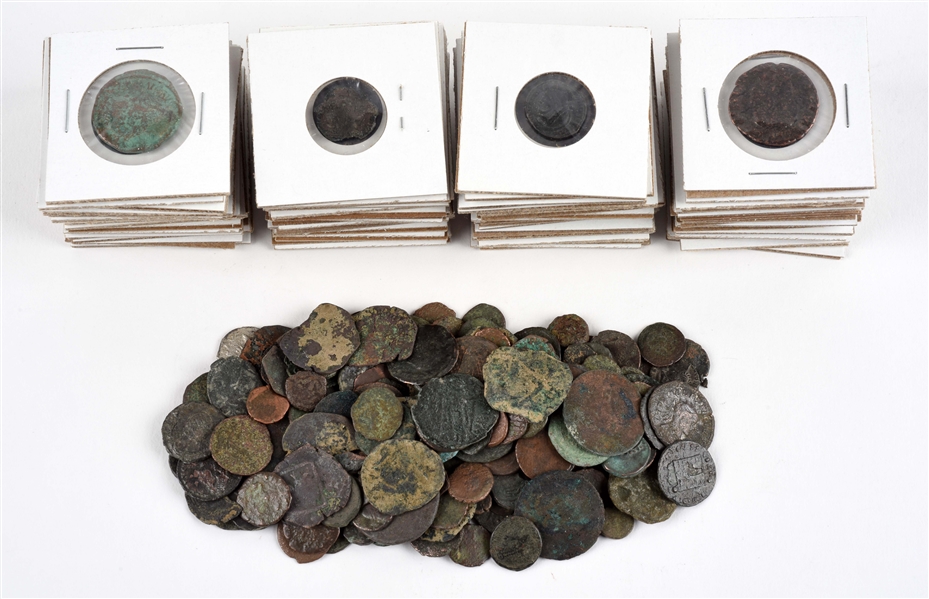 LARGE COLLECTION OF ROMAN COINS.