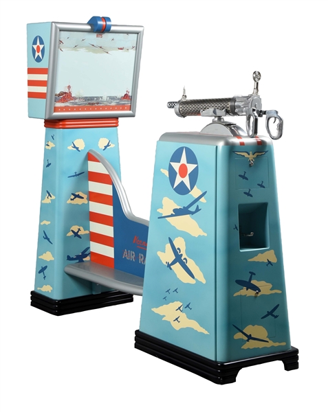 5¢ KEENEY AIR RAIDER PROJECTION SCREEN SHOOTING GAME. 