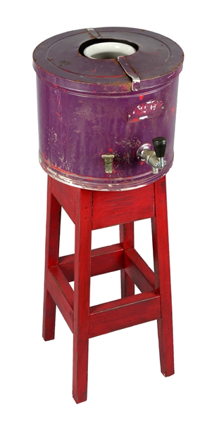 BETSY ROSS GRAPE JUICE DISPENSER WITH STAND.