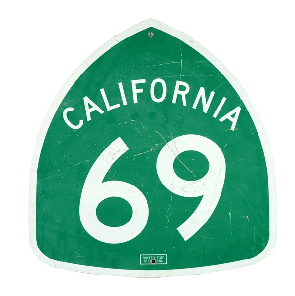 CALIFORNIA 69 SIGN. 