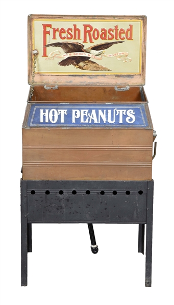 W.B. BERRY & CO. HOT PEANUTS WARMER WITH STAND. 