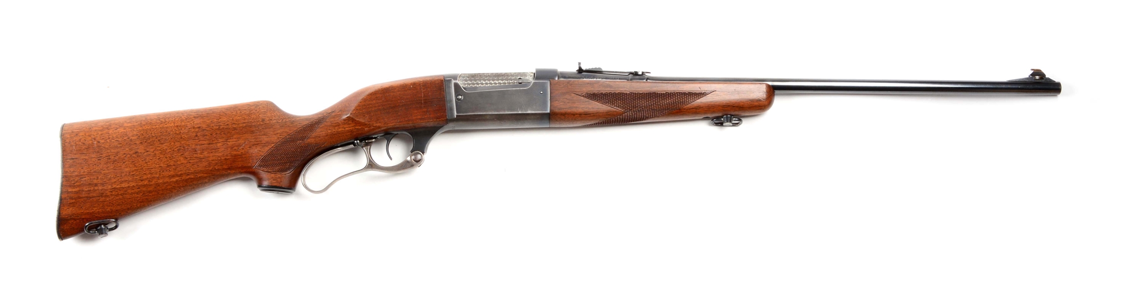 (C) SAVAGE MODEL 99F LEVER ACTION RIFLE.