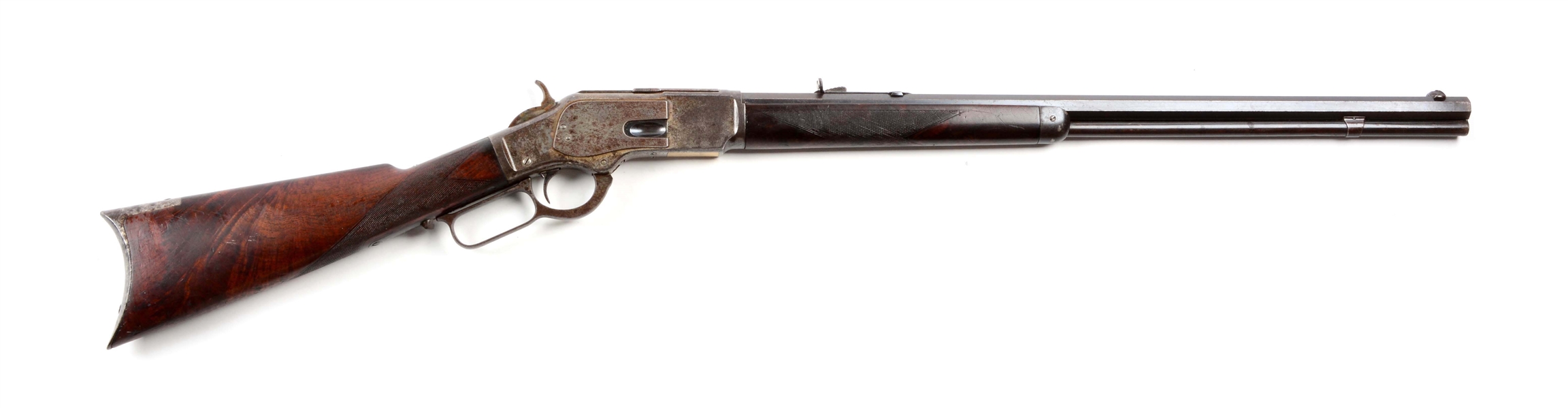 (A) DELUXE WINCHESTER 1873 LEVER ACTION RIFLE (1883).