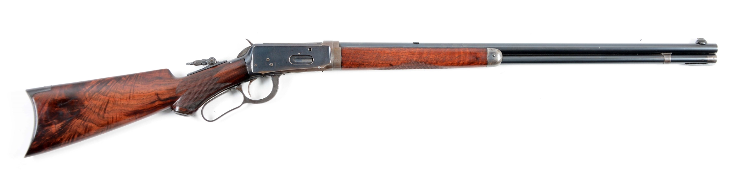(C) WINCHESTER MODEL 1894 DELUXE .32 WS LEVER ACTION RIFLE.