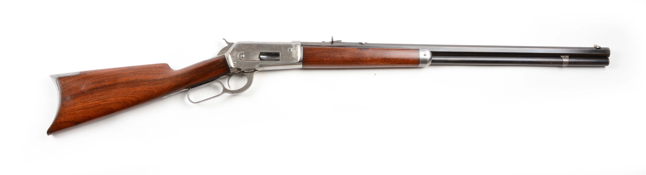 (A) WINCHESTER MODEL 1886 LEVER ACTION RIFLE (1887).