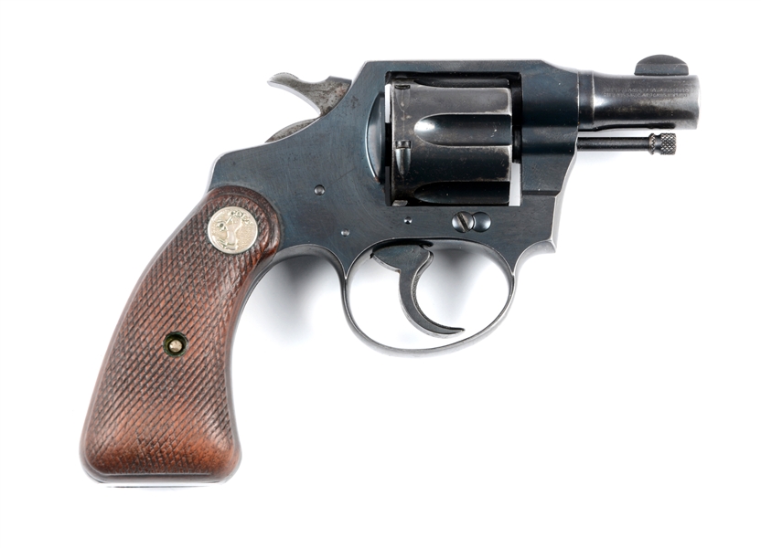 (C) PRE-WAR COLT BANKERS SPECIAL DOUBLE ACTION REVOLVER.